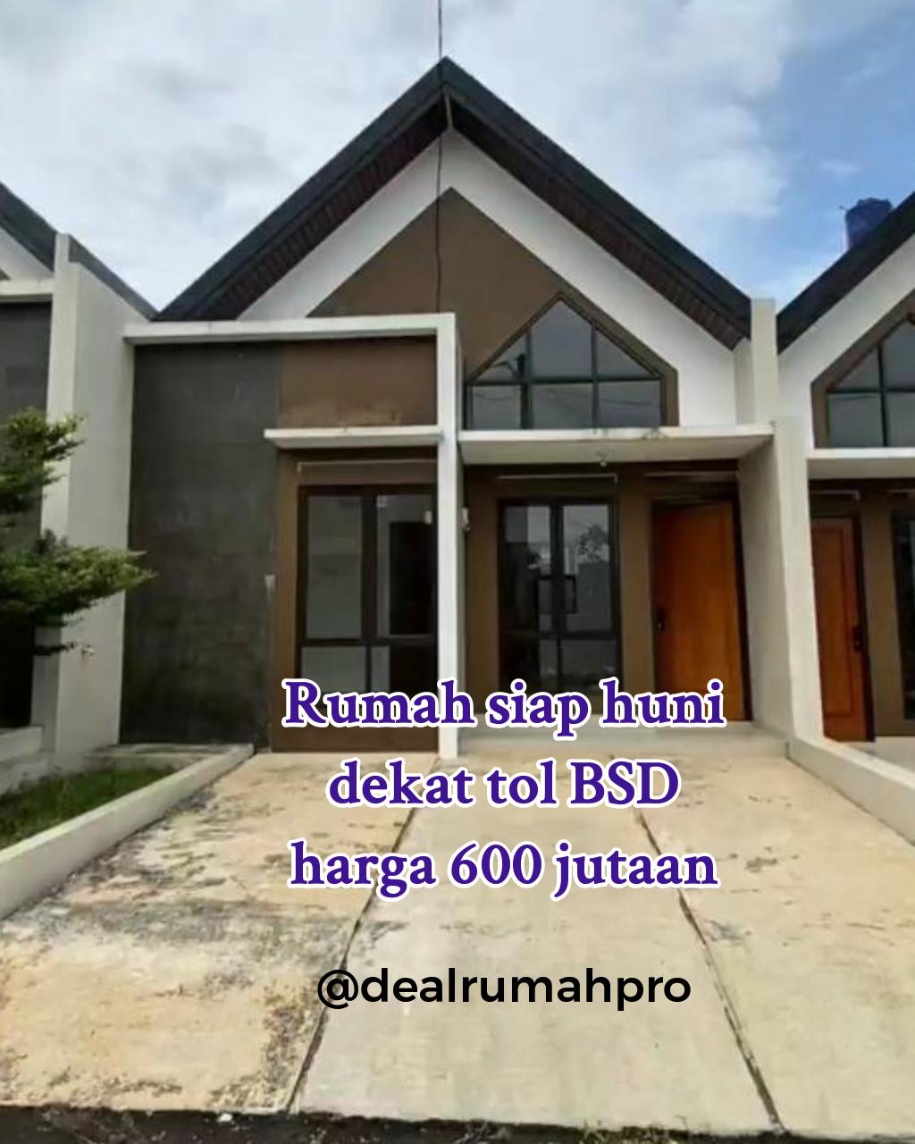 Rumah 1 lantai pamulang ready stock strategis dekat stasiun dan tol bsd